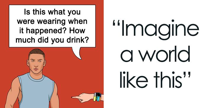 Artist Highlights Everyday Sexism by Putting Men in Women’s Shoes (8 Images)