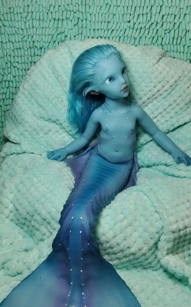 I came up with and made Mermaid dolls whose hair is made of natural mohair 65ca624f659b6 880