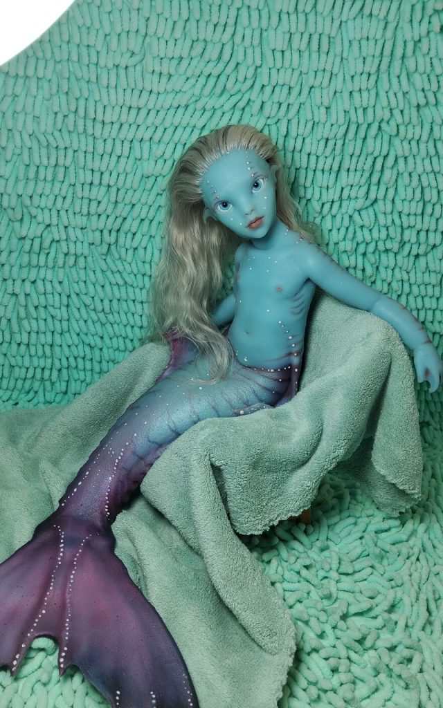 I came up with and made Mermaid dolls whose hair is made of natural mohair 65ca62988eeb1 880