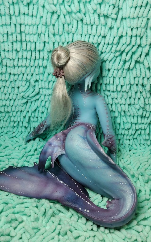 I came up with and made Mermaid dolls whose hair is made of natural mohair 65ca62b89d548 880 1