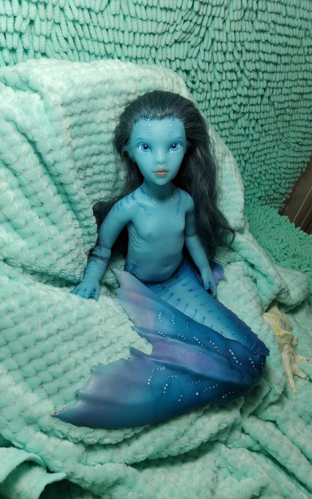 I came up with and made Mermaid dolls whose hair is made of natural mohair 65ca630cc96a9 880